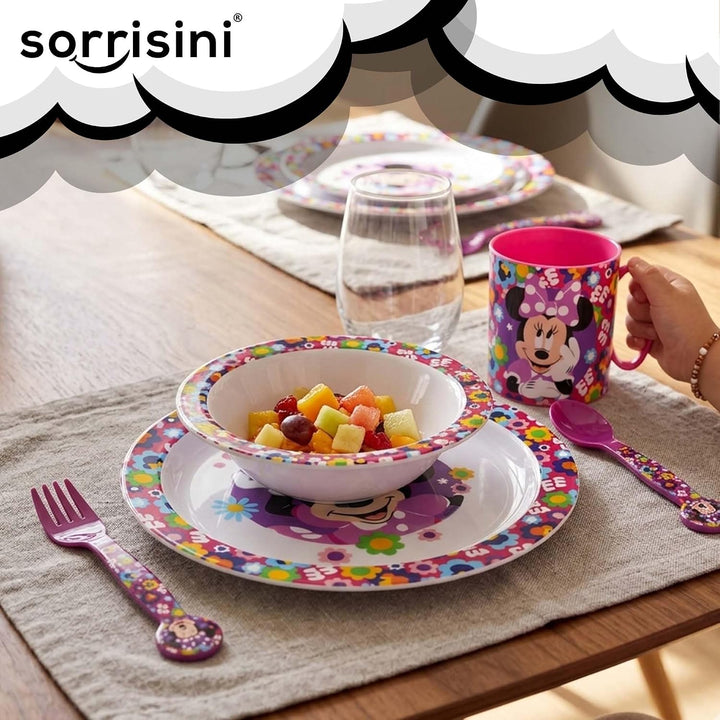 Sorrisini Kindergeschirr set, Wiederverwendbares Babygeschirr Set, Kinder Essgeschirr, Microwaveable