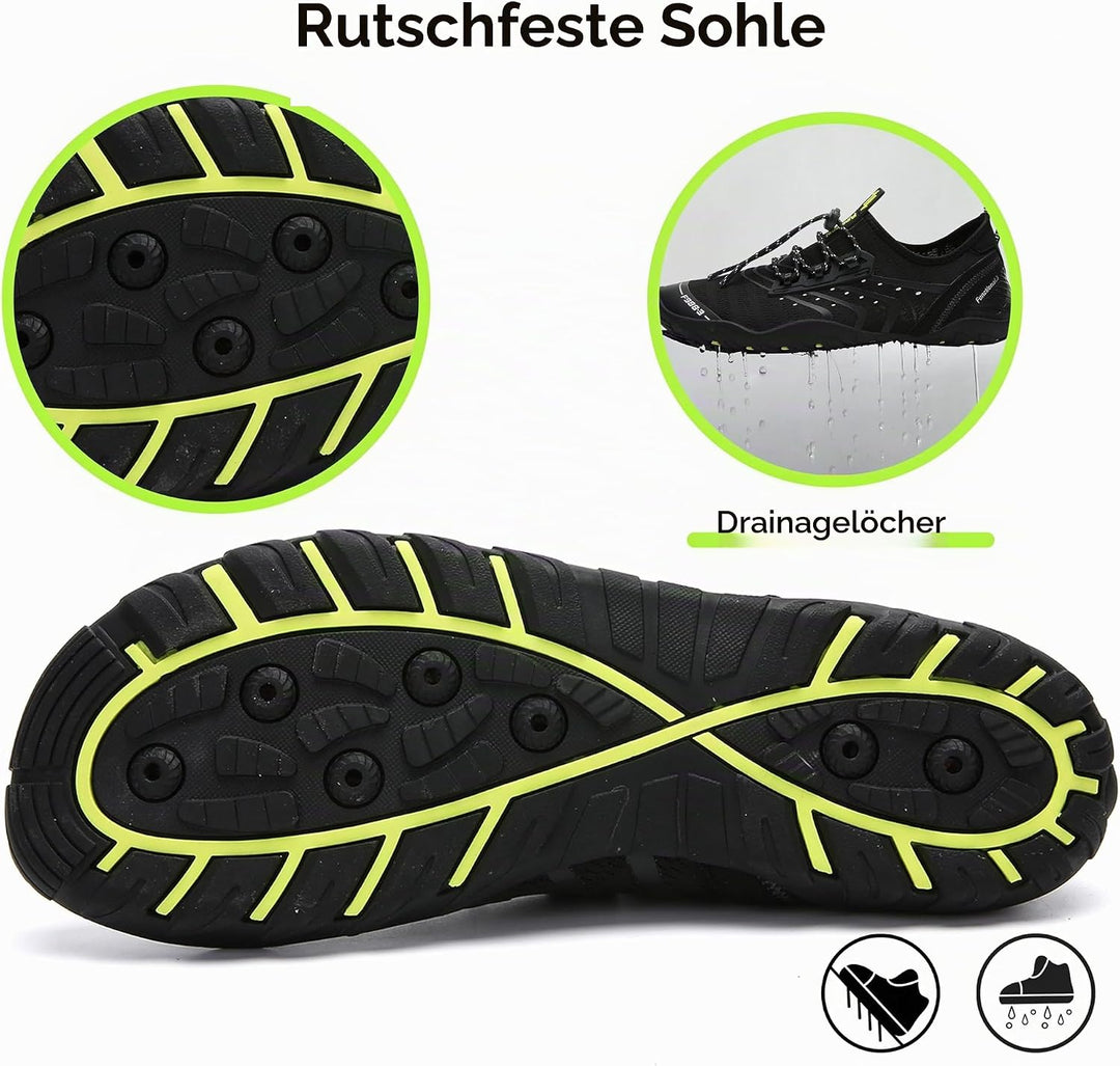 SAGUARO Badeschuhe Strandschuhe Aquaschuhe Wasserschuhe Surfschuhe Schwimmschuhe für Damen Herren Ki