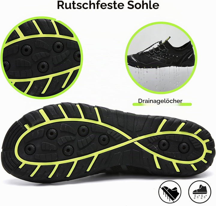 SAGUARO Badeschuhe Strandschuhe Aquaschuhe Wasserschuhe Surfschuhe Schwimmschuhe für Damen Herren Ki