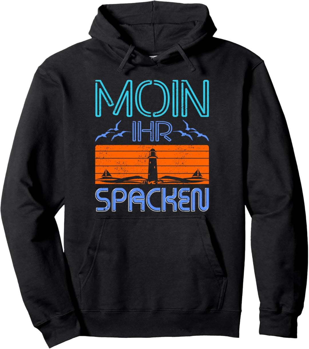 Lustiges "Moin Ihr Spacken" - Moin Pullover Hoodie