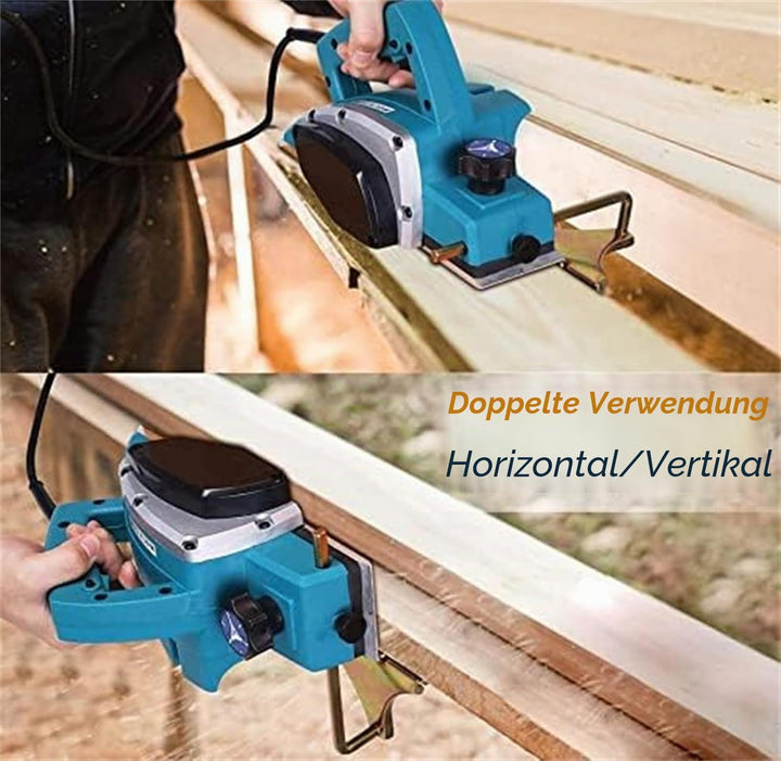 800W Elektrischer Hobelmaschine Elektrohobel, für Holzhobel für Professionelle oder Allgemeine Holza