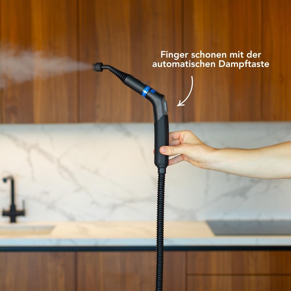 TS2 Dampfreiniger – 100+ Oberflächen – 50 Minuten Dampf – 4 Bar – Reinigungsgerät – Dampfreiniger fü