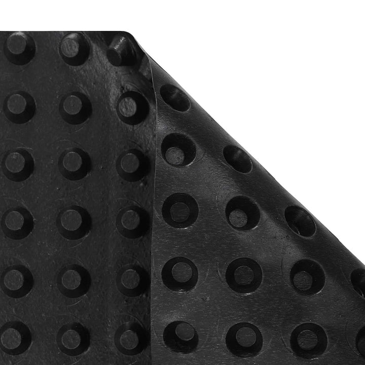 vidaXL Dimpled Drainage Sheet Schwarz 0,5 x 10 m HDPE, Garten und Terrasse, moderne Drainagefolie, O