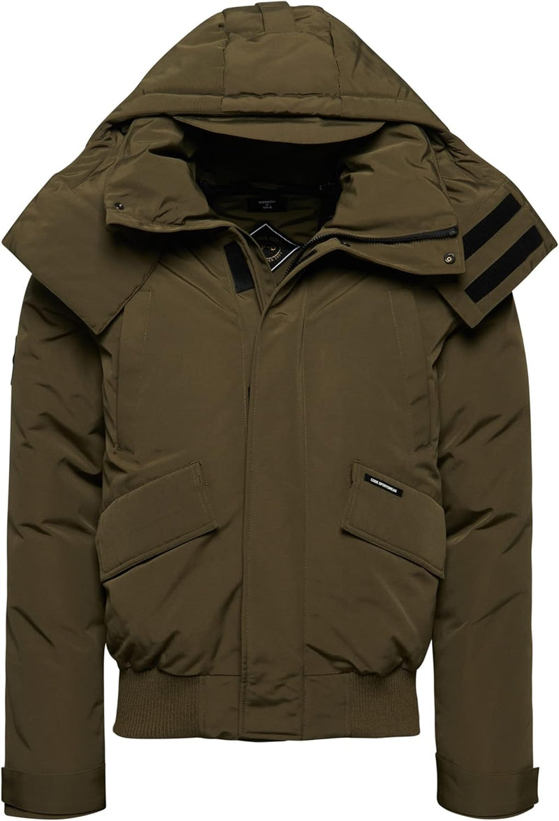 Superdry Herren Expedition Everest Bomber-Steppjacke Verwaschenes Kaki XL