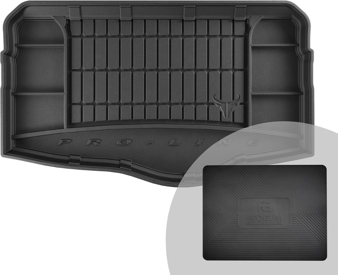 FROGUM ProLine 3D Gummimatte Exklusive Auto Kofferraummatte Kofferraumwanne für Volkswagen T-Cross a
