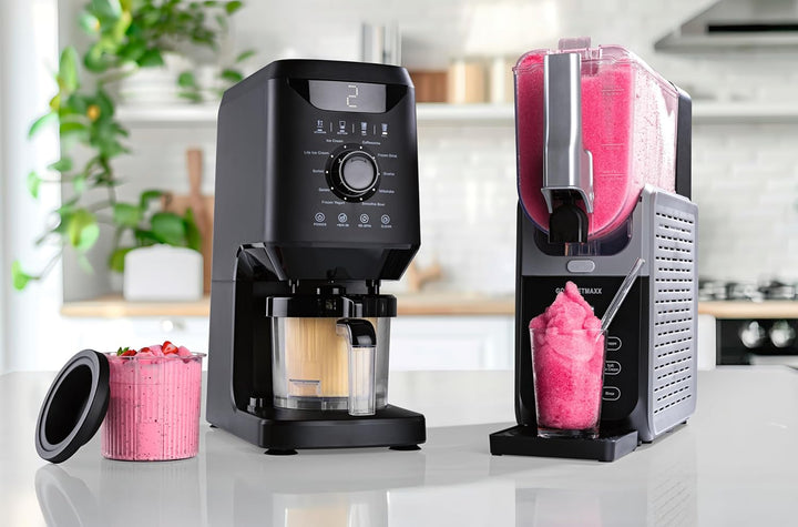 GOURMETmaxx FreezeUp Slush Eis Maschine | Slush Ice Maker mit 5 Modi | Slushmaschine für Slushies, M