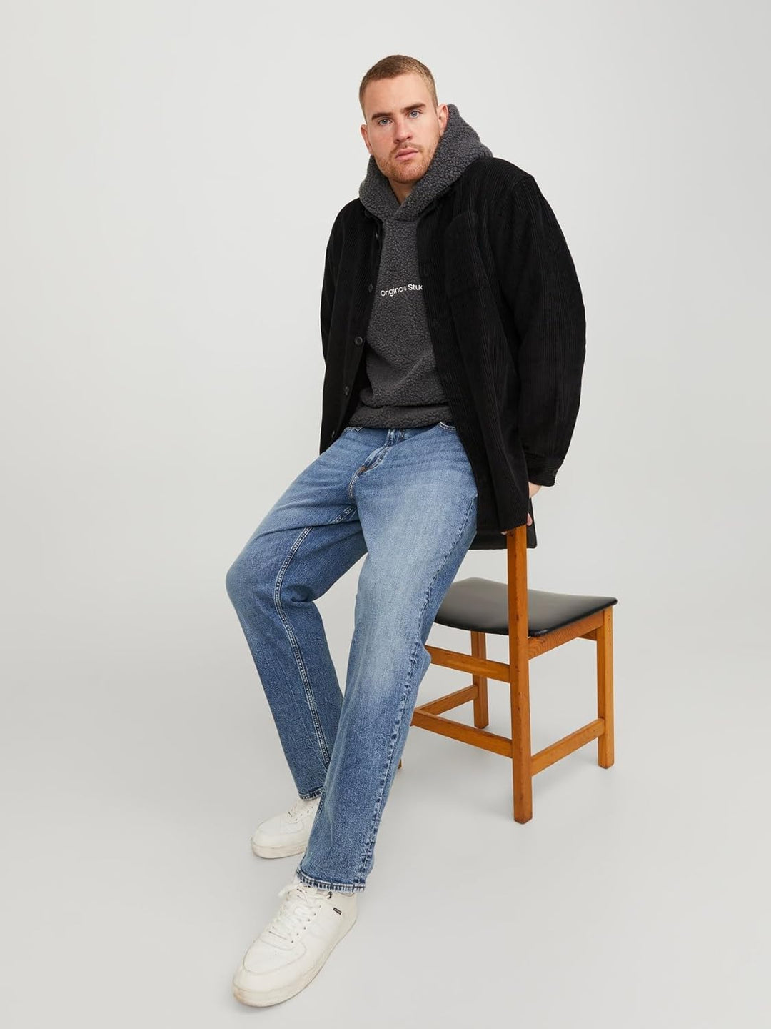 JACK & JONES Male Tapered Fit Jeans JJIMIKE JJORIGINAL CB 231 BF Tapered Fit Jeans 31W / 30L Blue De