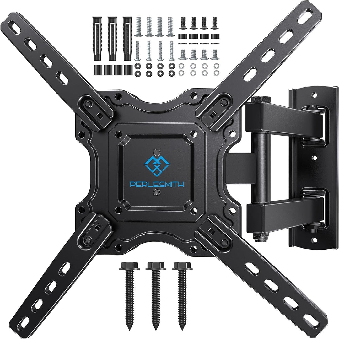 PERLESMITH TV Wandhalterung Schwenkbar Neigbar, Universelle TV Halterung für 26-60 Zoll LED/LCD/Plas