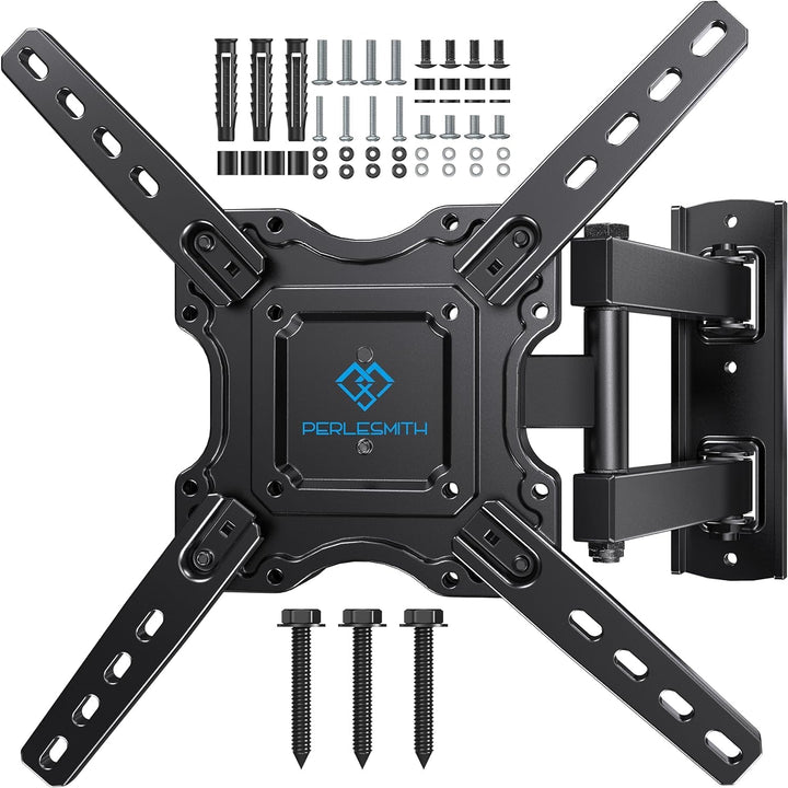 PERLESMITH TV Wandhalterung Schwenkbar Neigbar, Universelle TV Halterung für 26-60 Zoll LED/LCD/Plas