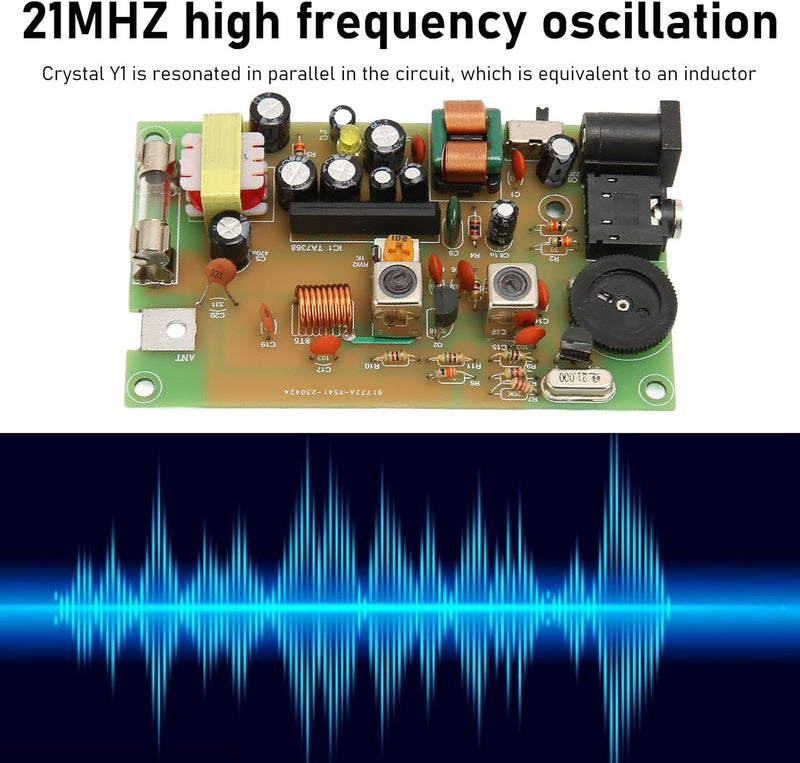 AM-Radiosenderplatine, DIY-Campus-Broadcast-Kit, Kurzwellen-Schallverstärkung mit Geringem Stromverb