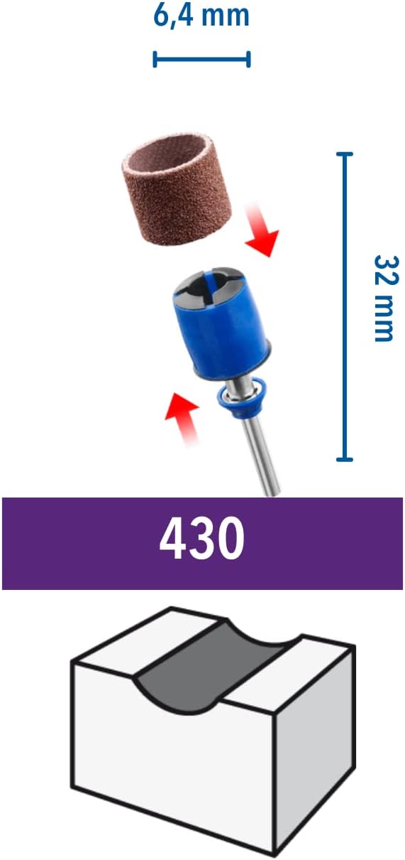 Dremel SpeedClic SC456B Metall-Trennscheiben, Zubehörsatz & SC407 EZ SpeedClic Schleifband mit Schle