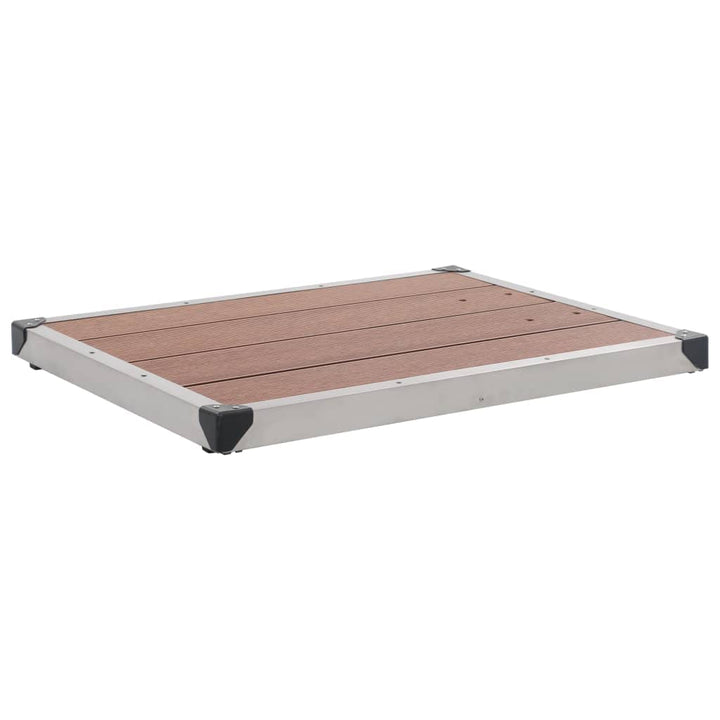 vidaXL Garten Duschwanne mit Lattendesign für 1 Person Bodenelement für Solardusche Gartendusche Poo