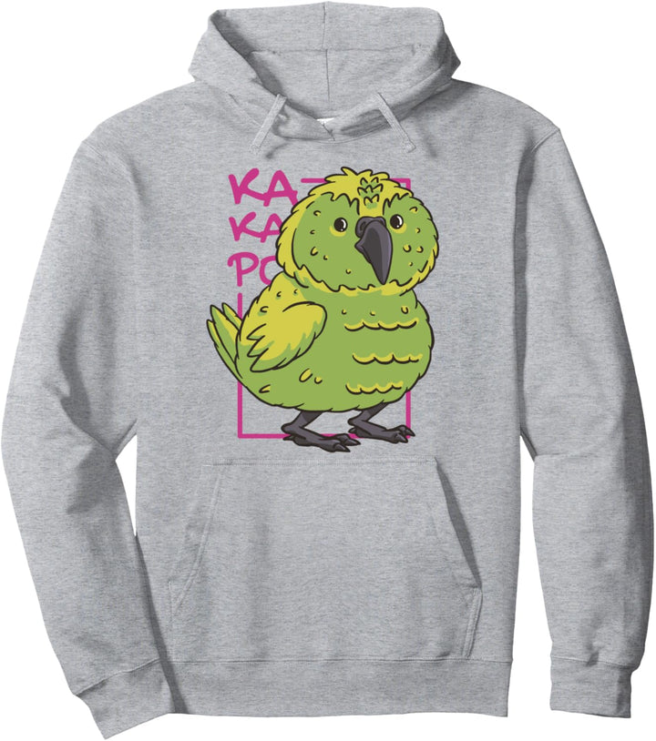 Kakapo Grüner Vogel-Cartoon Pullover Hoodie