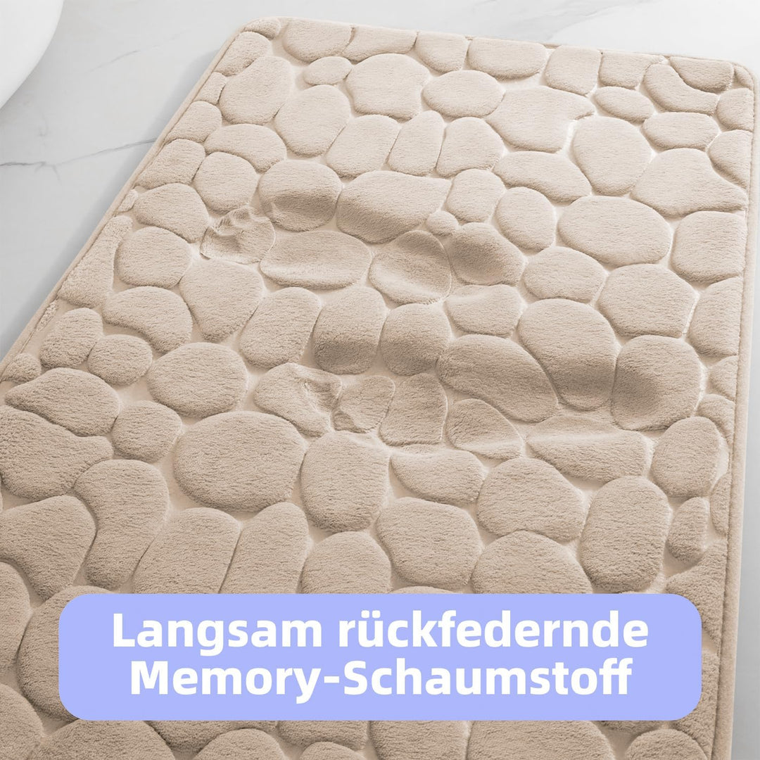 chakme Badematte Memoryschaum Badteppich Memory Foam Duschvorleger Saugfähige Badvorleger Badezimmer