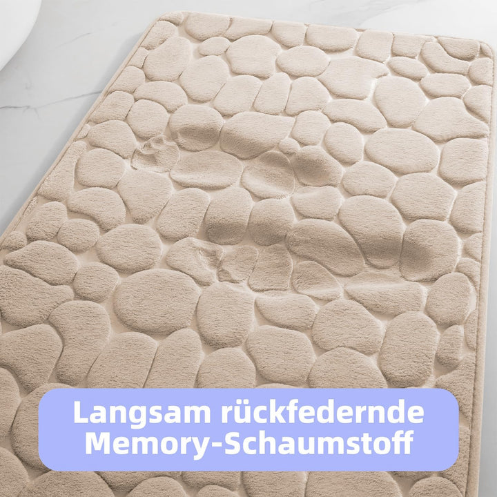 chakme Badematte Memoryschaum Badteppich Memory Foam Duschvorleger Saugfähige Badvorleger Badezimmer