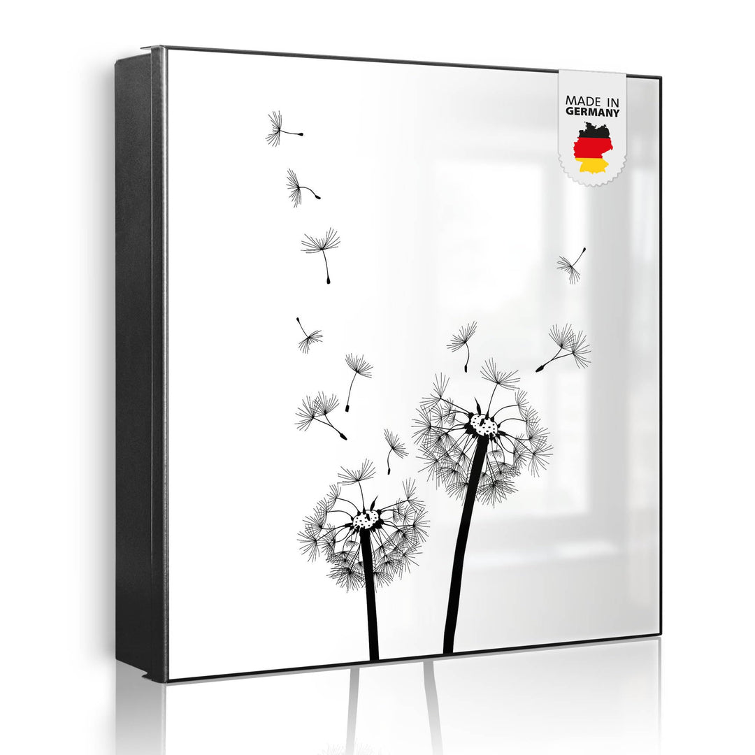banjado Grosser Schlüsselkasten Metall - Schlüsselbox 30x30cm mit 32 Haken - Schlüsselkasten modern