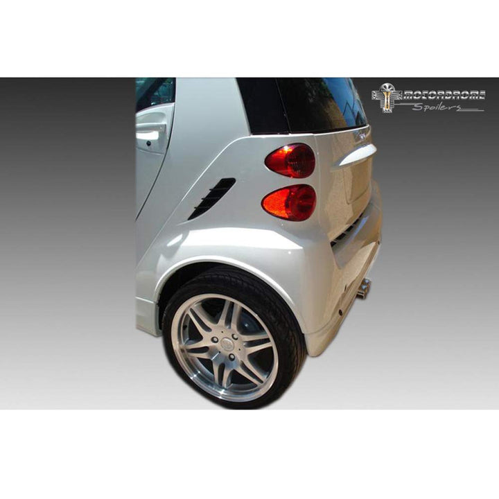 Satz Kotflügelverbreiterungen (Hinterseite) kompatibel mit MCC Smart ForTwo 4/2007- (2-teilig) (ABS)