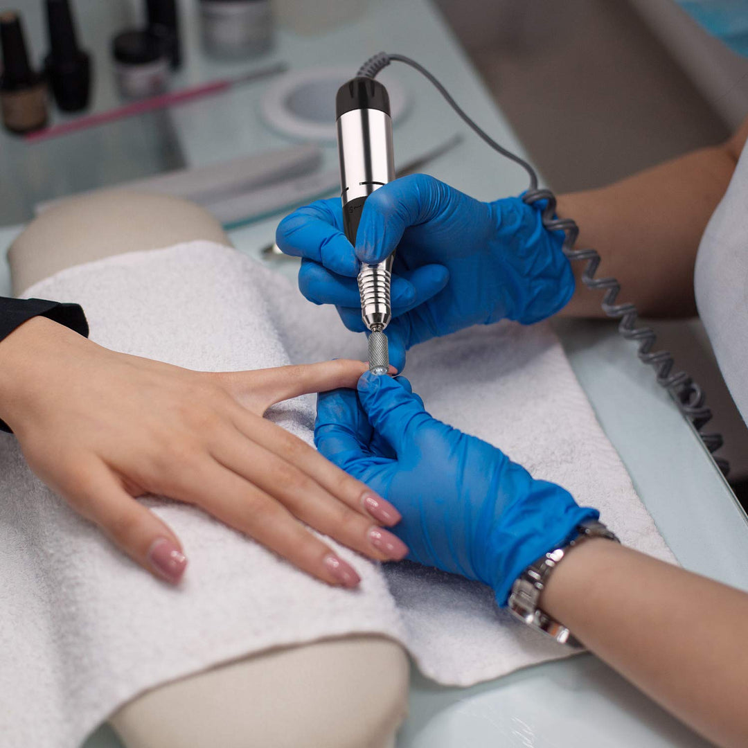 JSDA® Nagelfräser elektrisch JD400, Profi 30000 U/Min, Set Nagelfeile Maniküre Pediküre Gelnägel, Ac