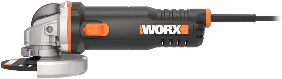 WORX WX712 Winkelschleifer 125mm, 860 W – Kompaktes Schleifgerät mit verstellbarem Griff plus vibrat