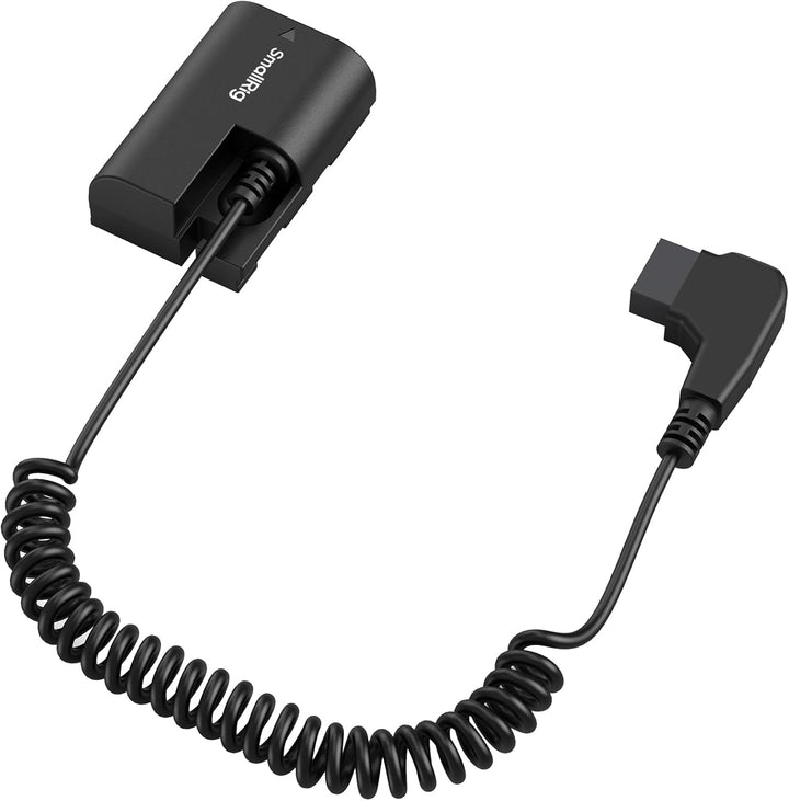 SMALLRIG D-TAP auf LP-E6NH Dummy-Akku, LP-E6NH Spiral-Stromkabel für Canon R5, R6, R7, R, R5C, 5D II