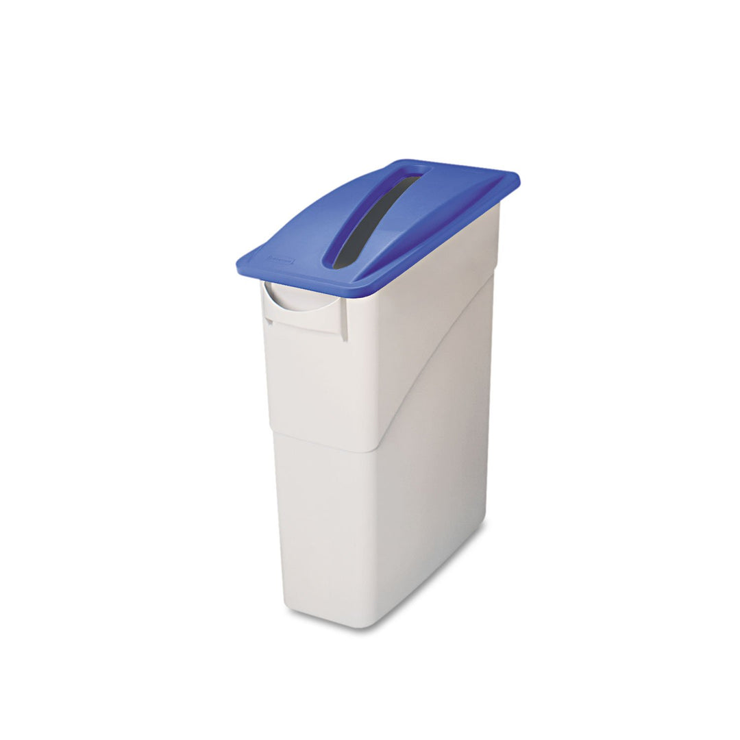 Rubbermaid Commercial Products Slim Jim Paper Lid - Blue blau für Papier, blau für Papier