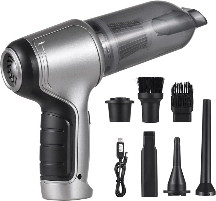 Kavolet Tragbarer Kabelloser Auto-Staubsauger, Leistungsstarke Mini-Luftpumpe, 19.000 Pa, Starke Sau
