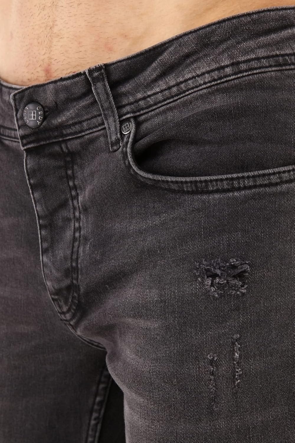 CEDY DENIM Herren Jeans Slim Fit Stretch Jeanshose Design der Neuen Saison Hochwertige Jeans Hose fü