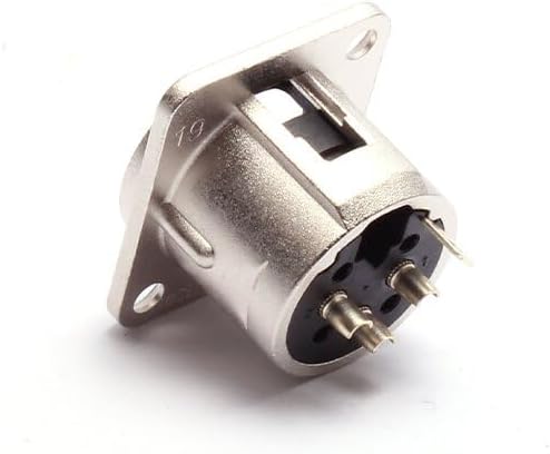 Adam Hall Connectors 7838-24er Set XLR-Einbaubuchse male/männlich 3-pol D-Typ silber Einbaustecker