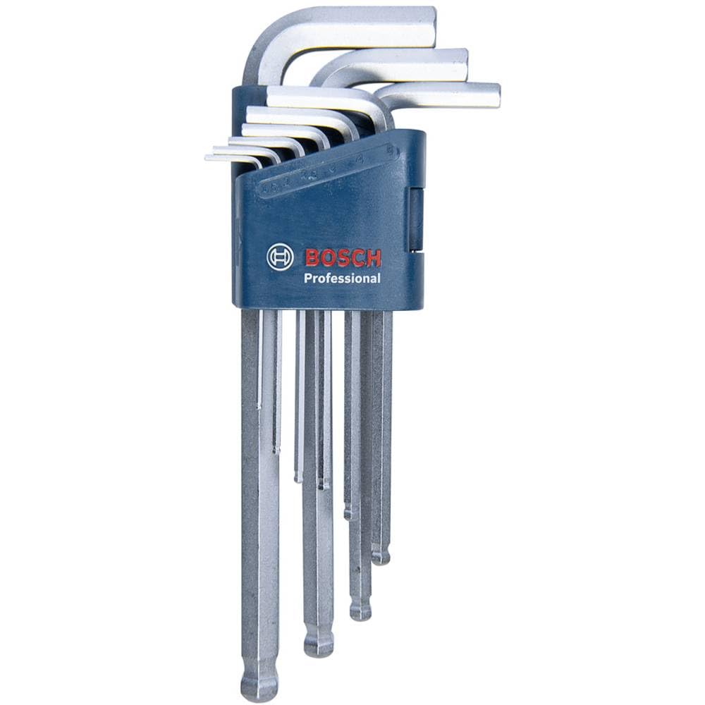 Bosch Professional Winkelschlüssel Set Hex 9tlg. (1.5 - 10.0mm) 9-tlg. Set Hex Single, 9-tlg. Set He