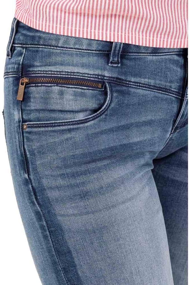 Timezone Damen Slim Jeans Slim Sadetz 27W / 32L Blau (Shades Of Blue Wash 3903), 27W / 32L Blau (Sha