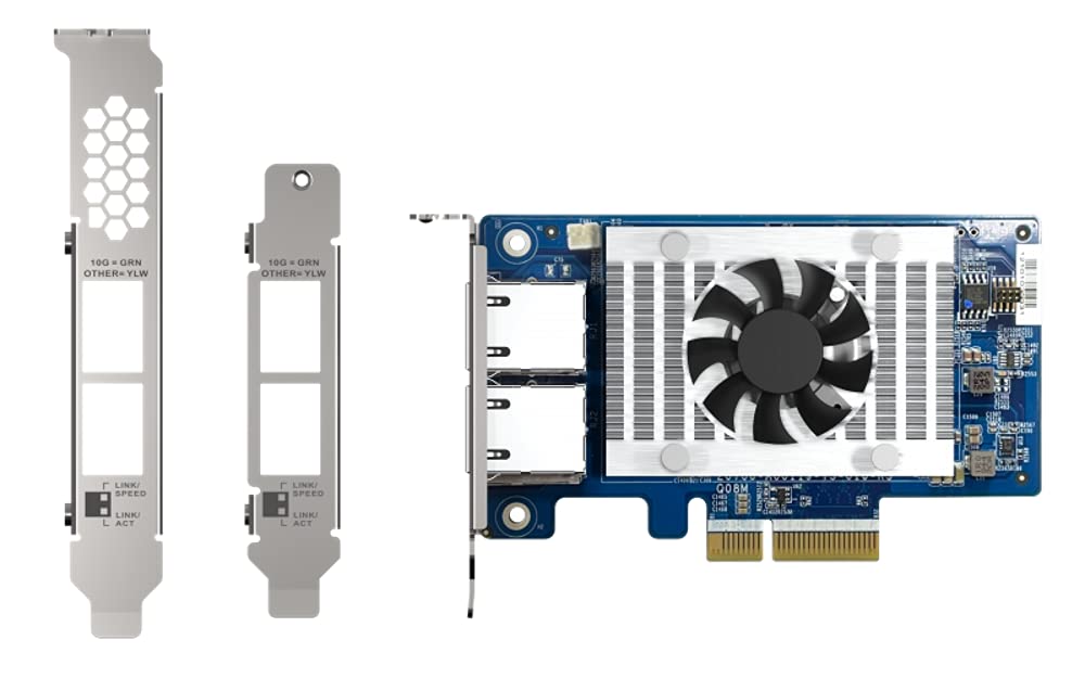 Qnap QXG-10G2T-X710 PCIe Gen 3 10GbE Netzwerk-Erweiterungskarte, blau