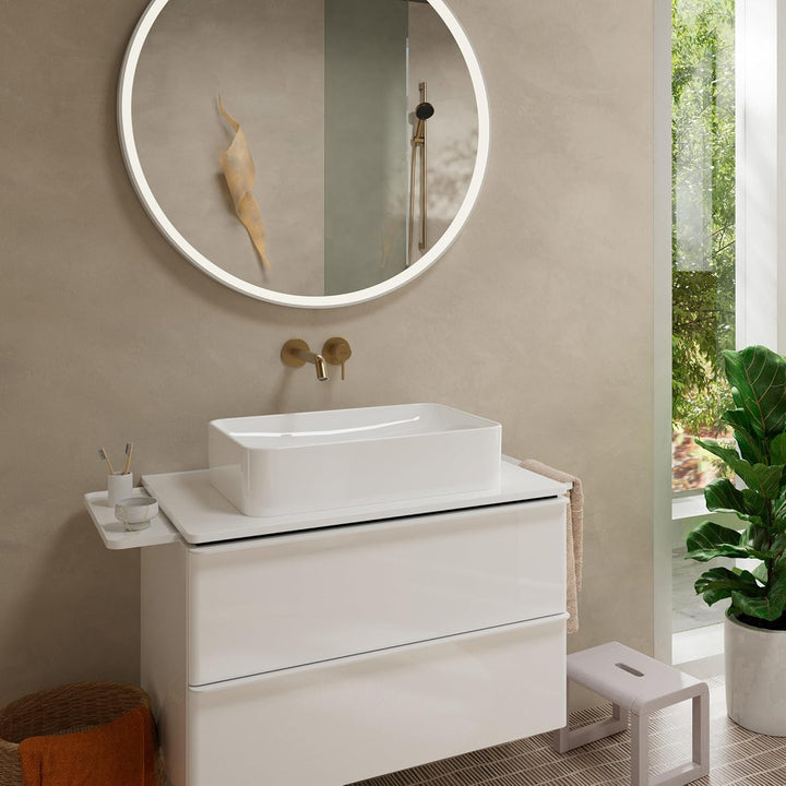 hansgrohe Tecturis S - Waschtischarmatur Unterputz für Wandmontage, Wasserhahn Bad mit Auslauf Länge