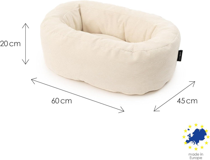 LucyBalu DINGHY Waschbares Katzenbett für kleine & grosse Katzen | Schlafplatz | Katzenkissen | Flau