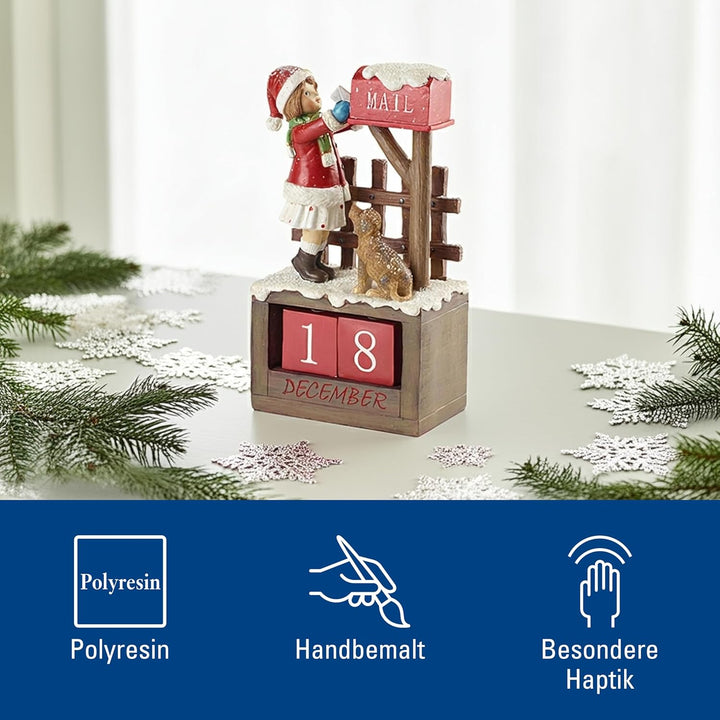 Villeroy & Boch - Winter Collage Accessoires Kalendermädchen, bunt, 12,5 x 8 x 22,5 cm 12,5x8x22,5cm