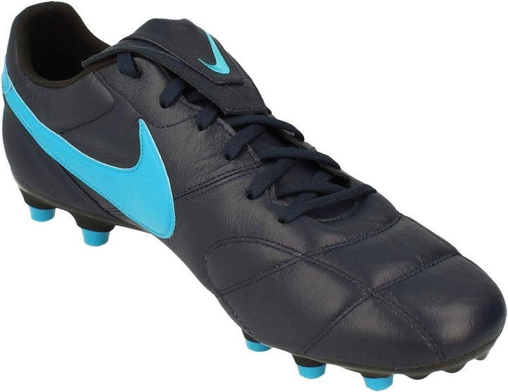 Nike Herren Premier II (FG) Football Shoe 40 EU Schwarz Obsidian Lt Current Blue Black 440, 40 EU Sc