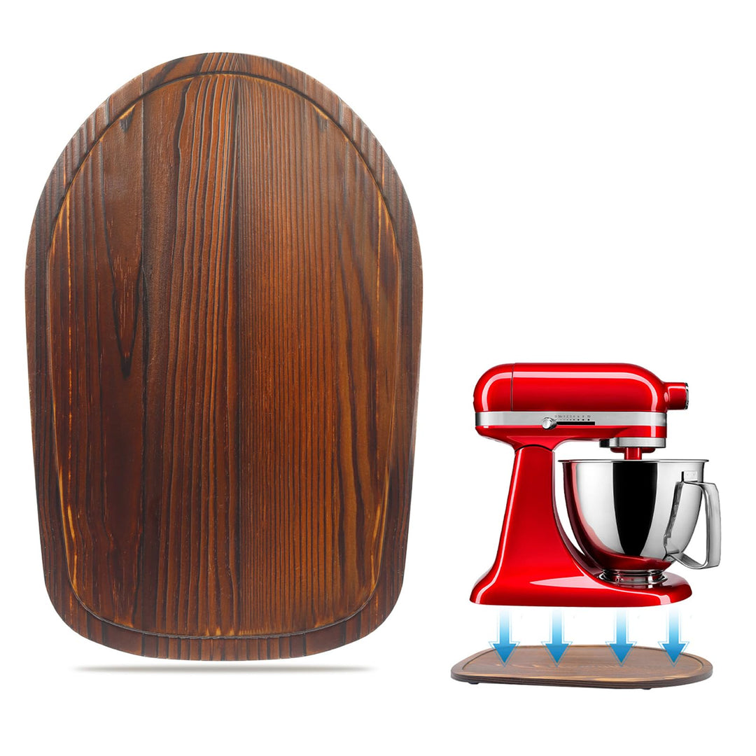 Bambus Gleitbrett für Kitchen Aid Artisan 4.5-5 Qt (4,3L - 4,8L), Verschiebbare Unterlage für Kitche