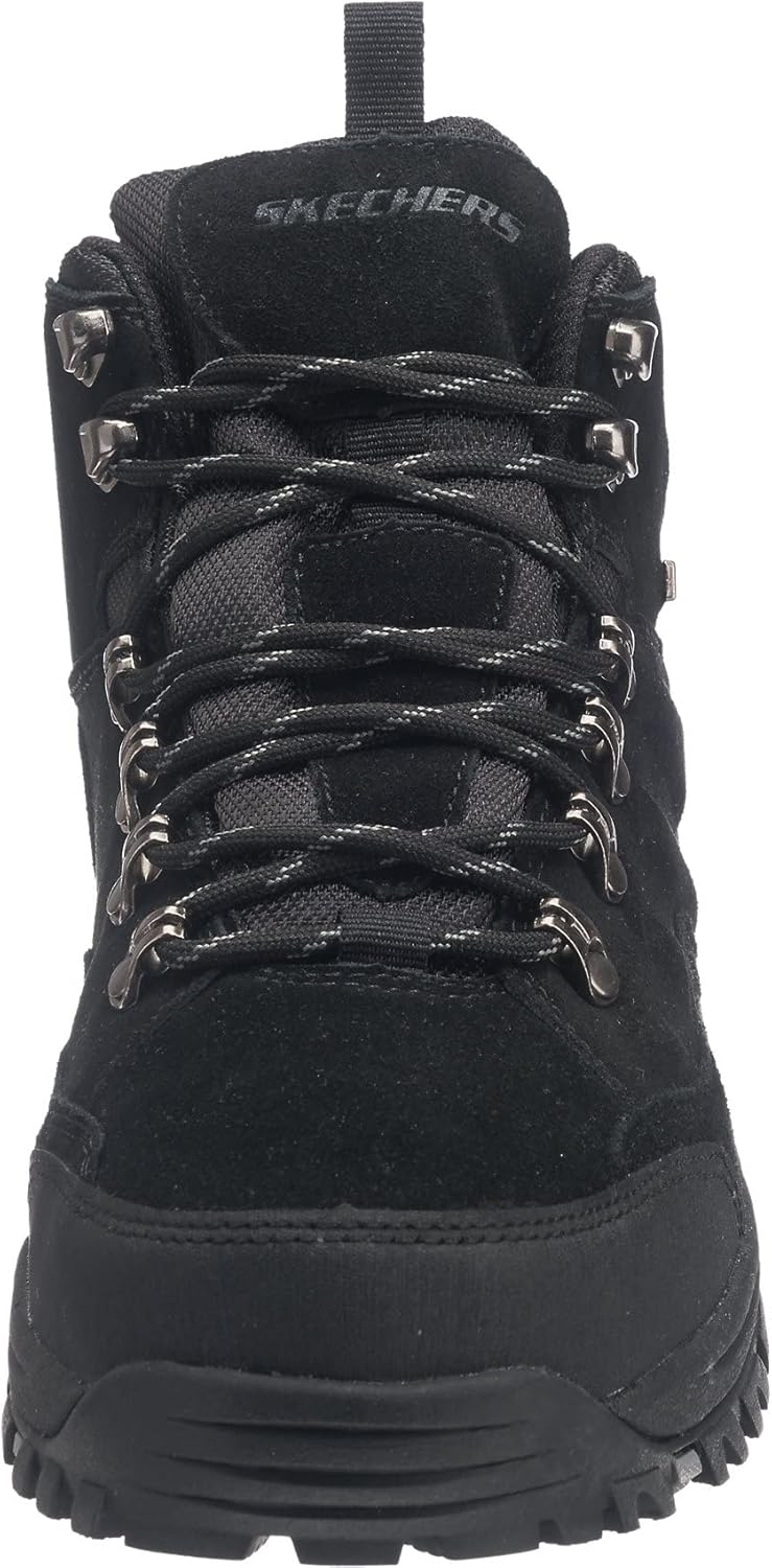 Skechers Herren Relment Pelmo64869 Stiefel 45 EU Black Suede, 45 EU Black Suede