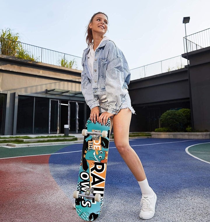 Hikole 3108-1 Skateboard L Grün, L Grün