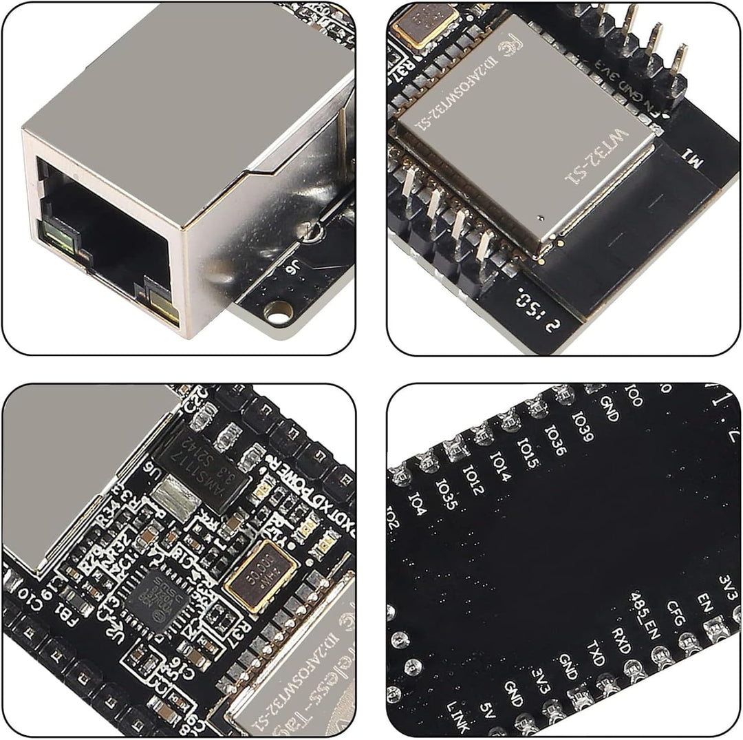 ESP Modul, WT32-ETH01 Embedded Serial Port Networking Bluetooth + WiFi Combo Gateway MCU Modul ESP D