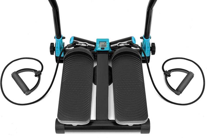 Hop-Sport Swing Stepper HS-45S Slim Up-Down-Side-Stepper für Zuhause - Ganzkörpertraining - inkl. Tr
