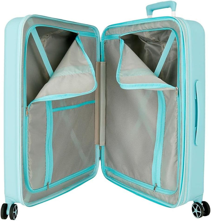 Disney Mickey und Minnie Travel Cabin Koffer Weiss 38x55x20 cms Starres ABS Seitliches Zahlenschloss