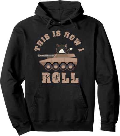 Panzerwagen Panzer Katze Soldat Bundeswehr Kampffahrzeug Pullover Hoodie