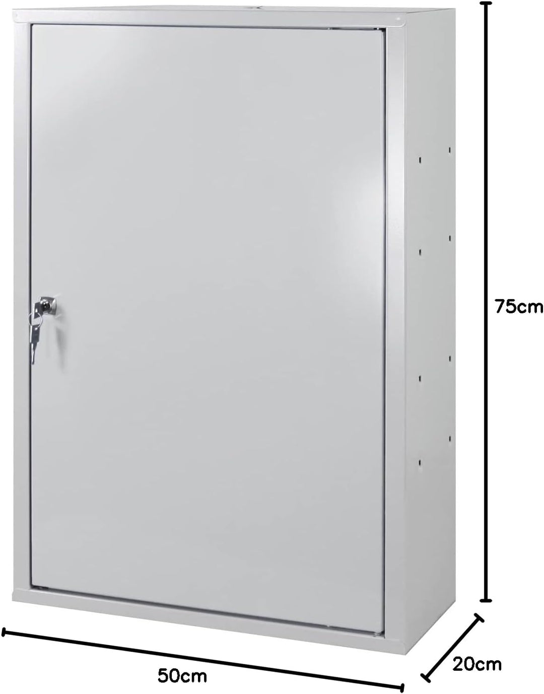 ADB Betriebseinrichtungen GmbH Werkzeug-Wandschrank mit 1 Tür,1 FB,RAL7035/7035