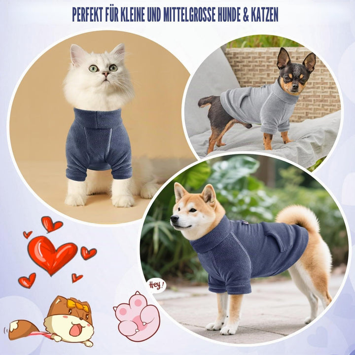 Mosukoirl Hundepullover Hund Hoodie Haustier Warme Mäntel Baumwolle Sweatshirts Hund Kleidung mit Ta