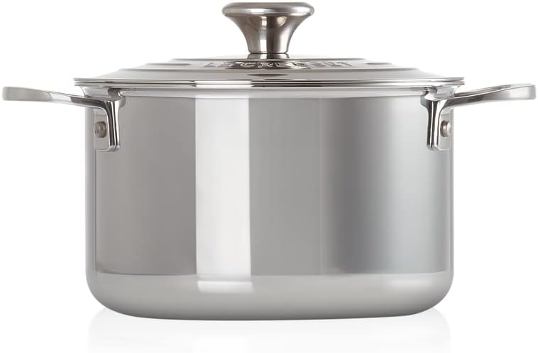 Le Creuset Fleischtopf aus 3-ply PLUS Edelstahl, 18 cm, 96600618000000, 18 cm