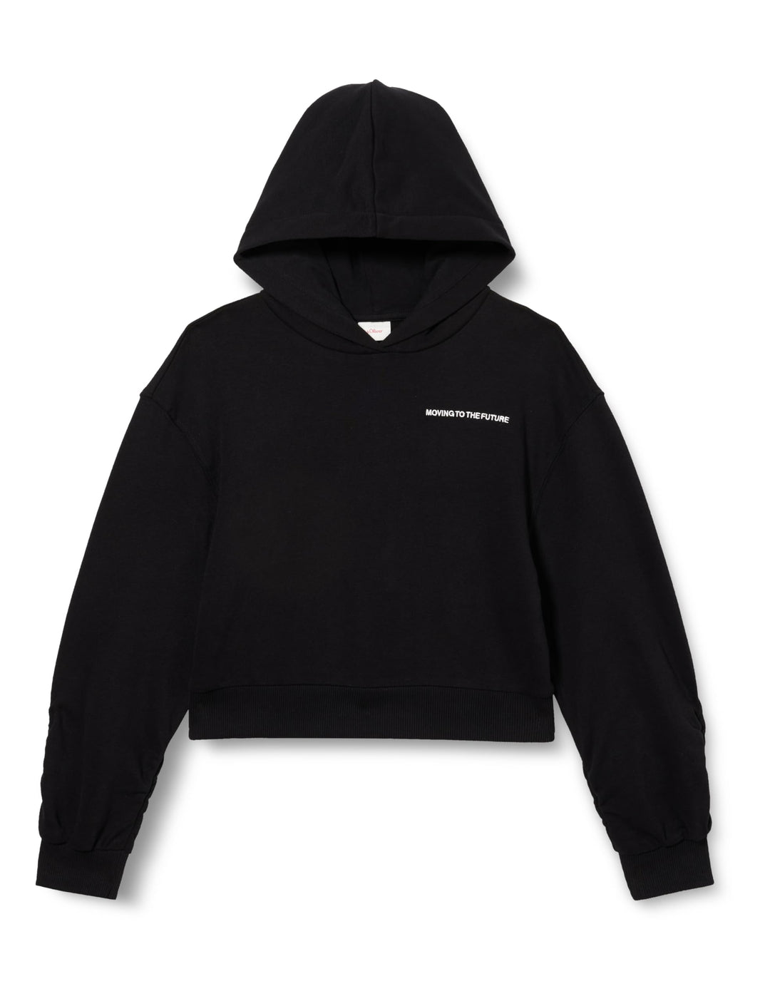 s.Oliver Mädchen Sweatshirt mit Kapuze S 9999 Schwarz, S 9999 Schwarz