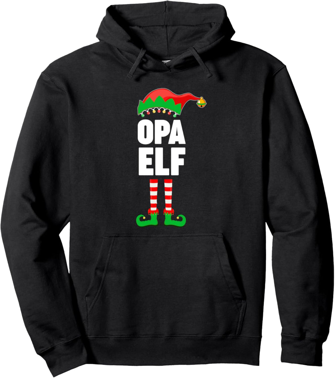 Weinachten Weihnachtself Grossvater Opa Elf Elfen Pullover Hoodie