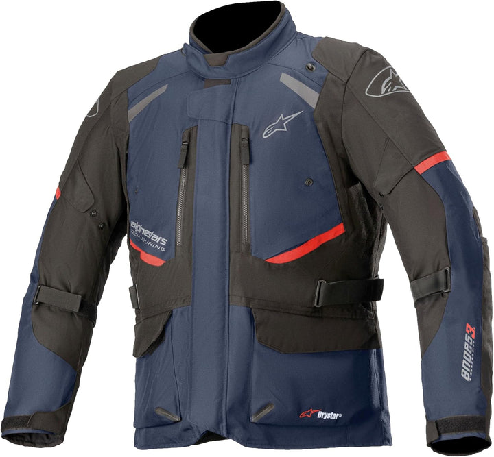 Alpinestars Road Men's Andes V3 Drystar Motorradjacke Motorcycle Clothing, Melange Black, L M Dark B