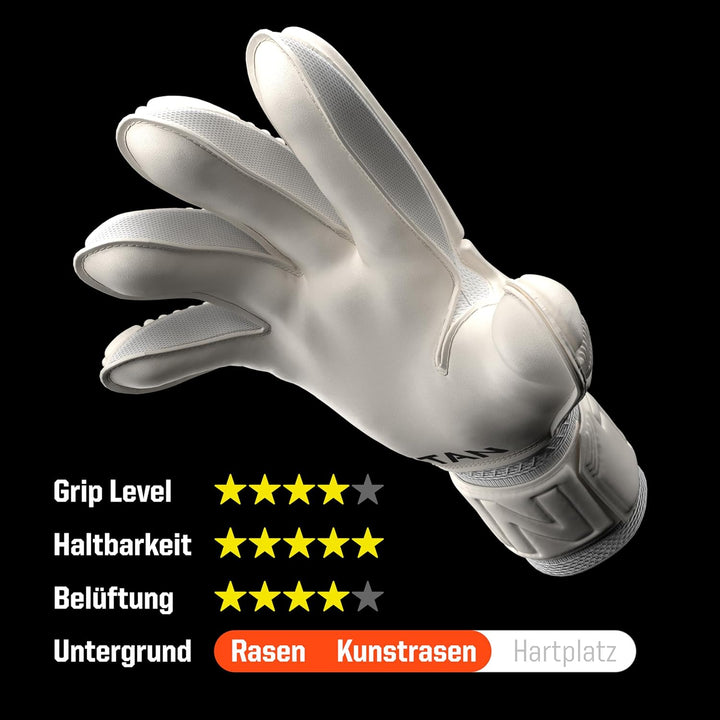 T1TAN Training Torwarthandschuhe Herren Classic, Grösse 3-12, Torhüterhandschuhe Erwachsene, Tormann