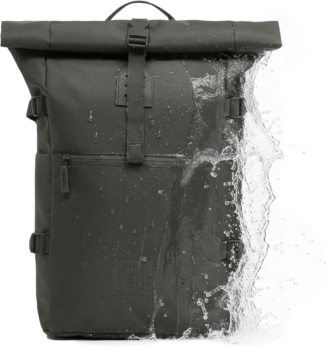 Rucksack Kane Roll-Top Kurierrucksack XL gross - PET recycelt, wasserabweisend - Wander-Rucksack Lap